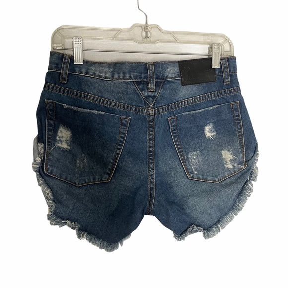 One Teaspoon shorts bandit blue jean cutoff - Picture 2 of 6